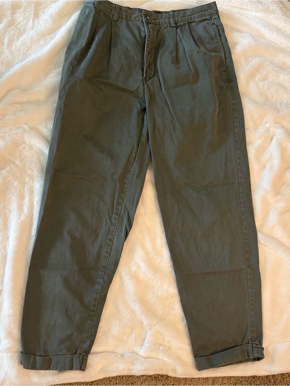 Gap Mens Size 35 x 32 Dark Green Traditional Khakis Chino 100% Cotton VTG
